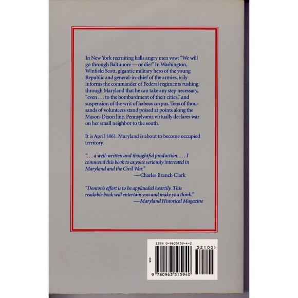 A Southern Star for Maryland – Secession Crisis, 1995 1st Edition - Picture 6 of 6